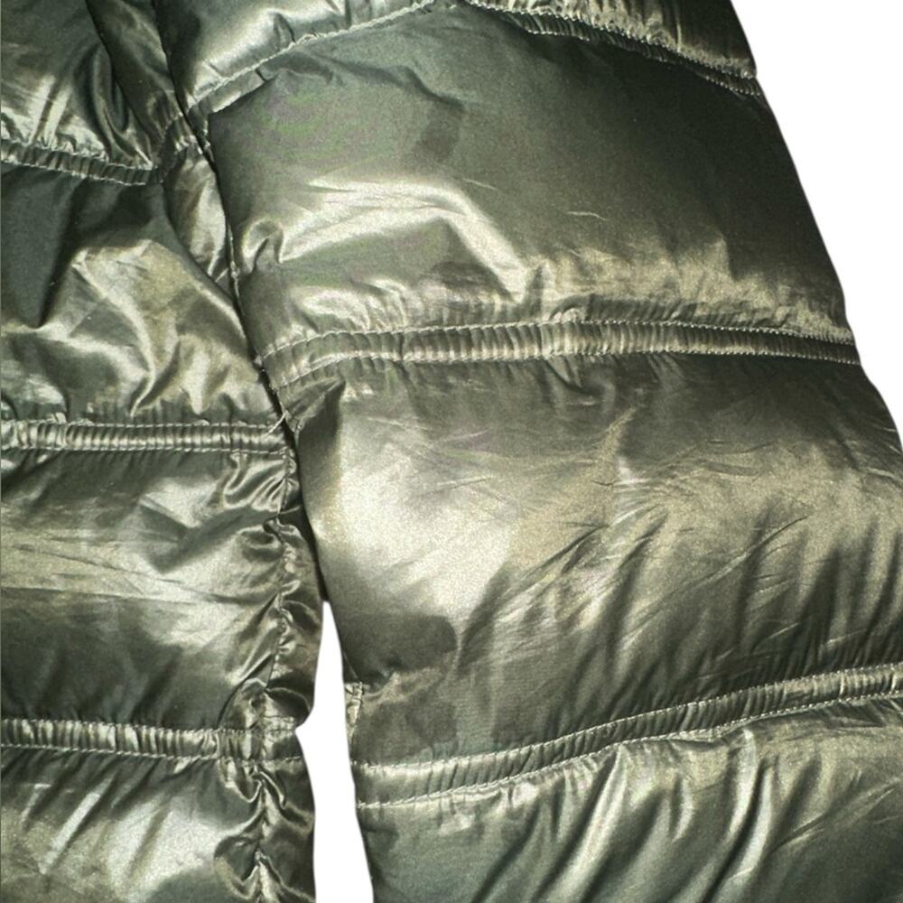 DKNY Sport Dark Green Quilted Puffer Premium Down Jacket - Picture 7 of 7